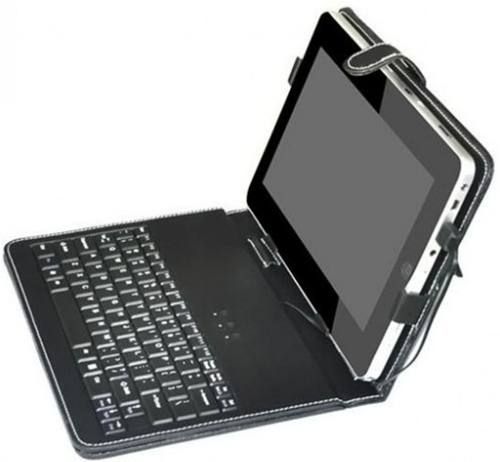 Capa De Couro C/ Teclado Universal P/ Tablet 7 Polegadas Usb